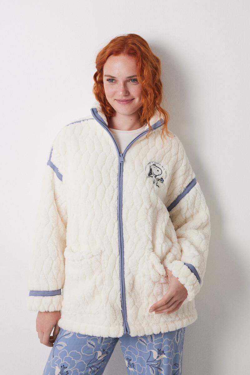 women'secret Bata corta borreguito blanco Snoopy