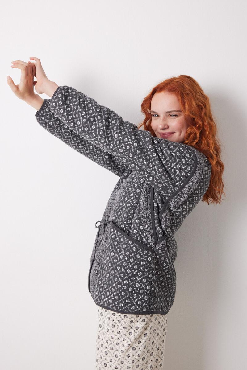 women'secret Bata corta doble cara estampado sello