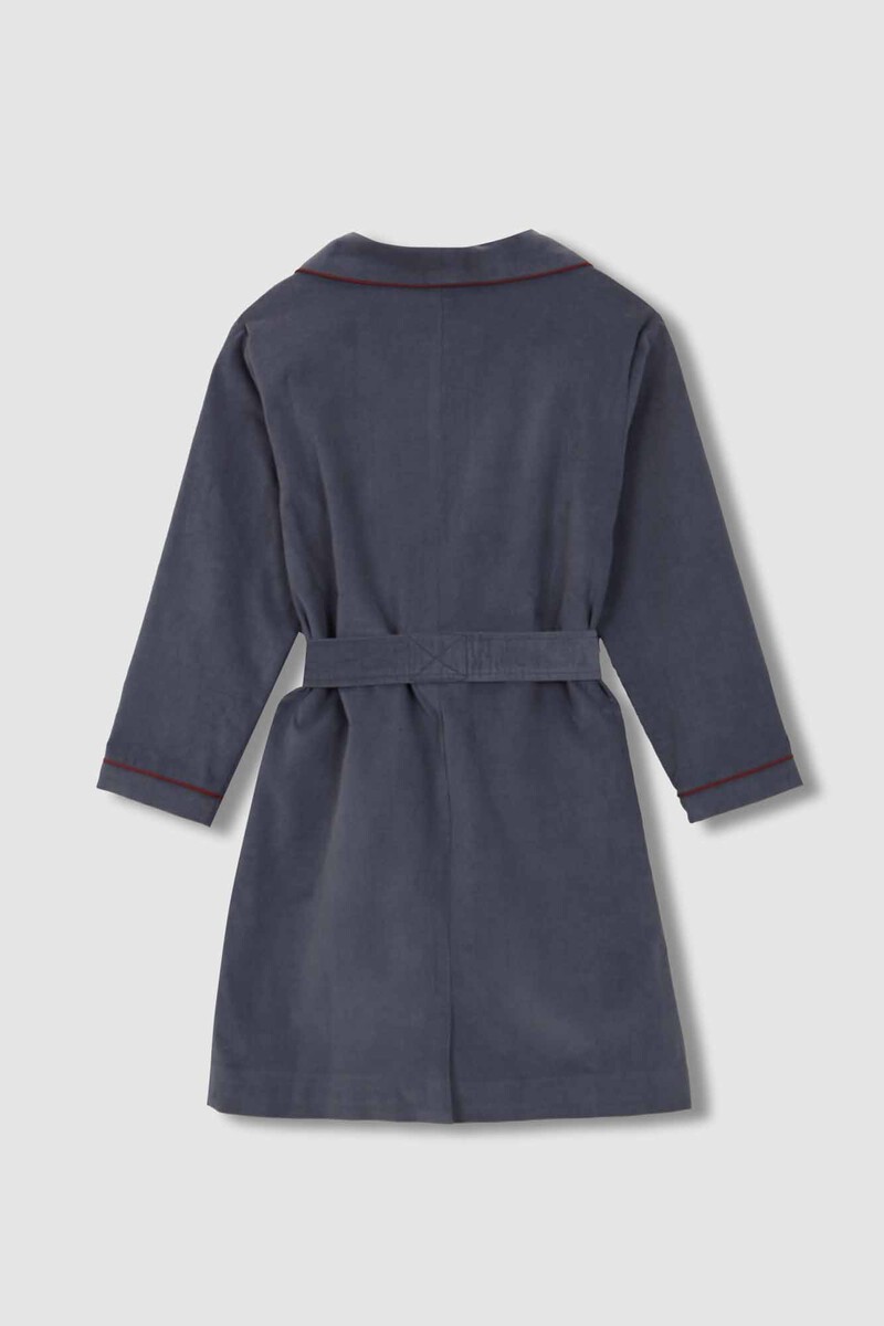 Women'secret Bata De Micropana Gris