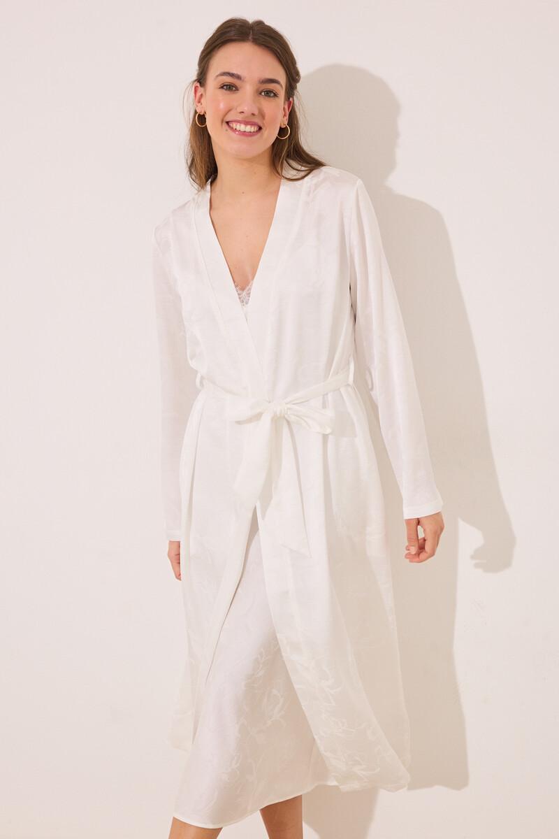women'secret Bata larga satén blanca