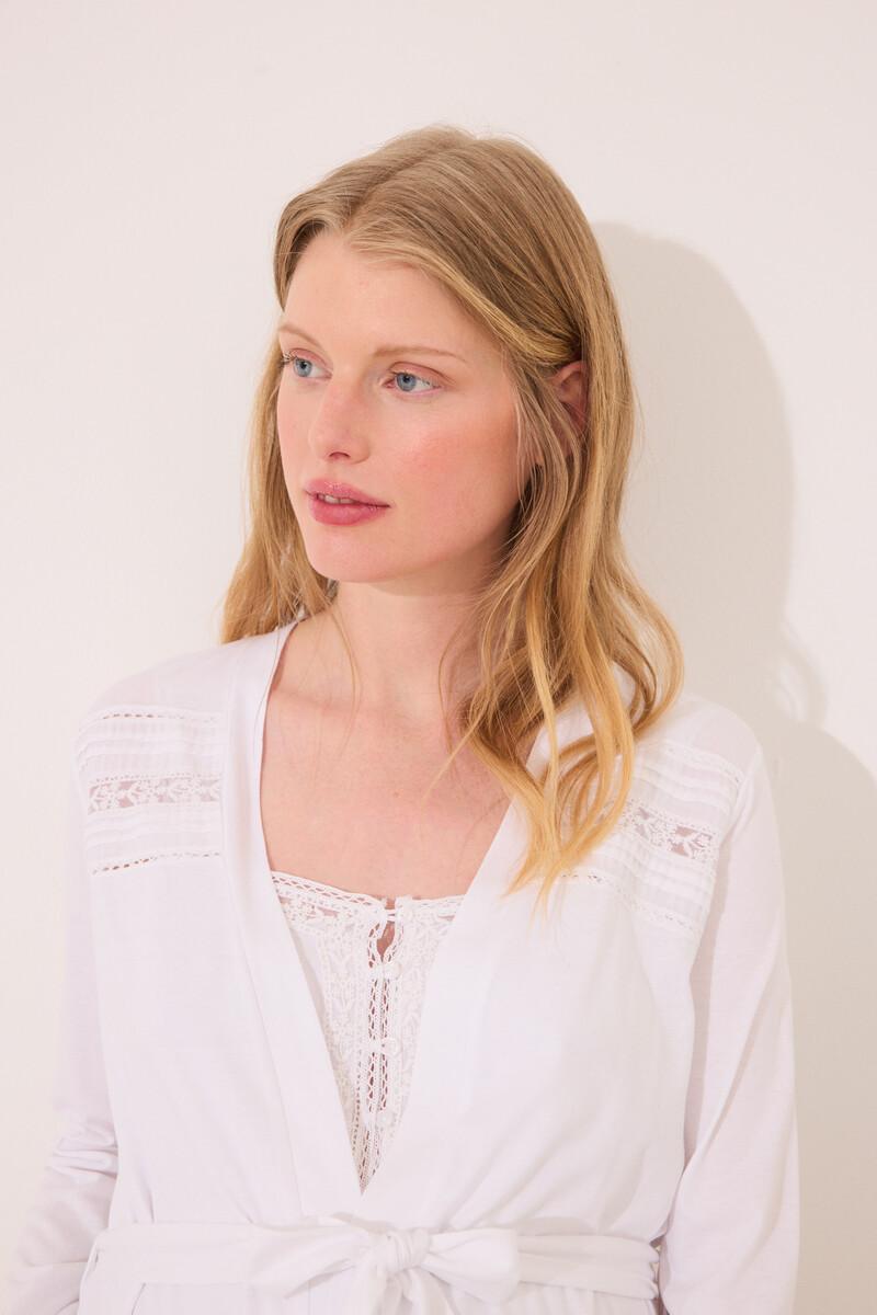 Women'secret Bata Midi "maternity" Blanco