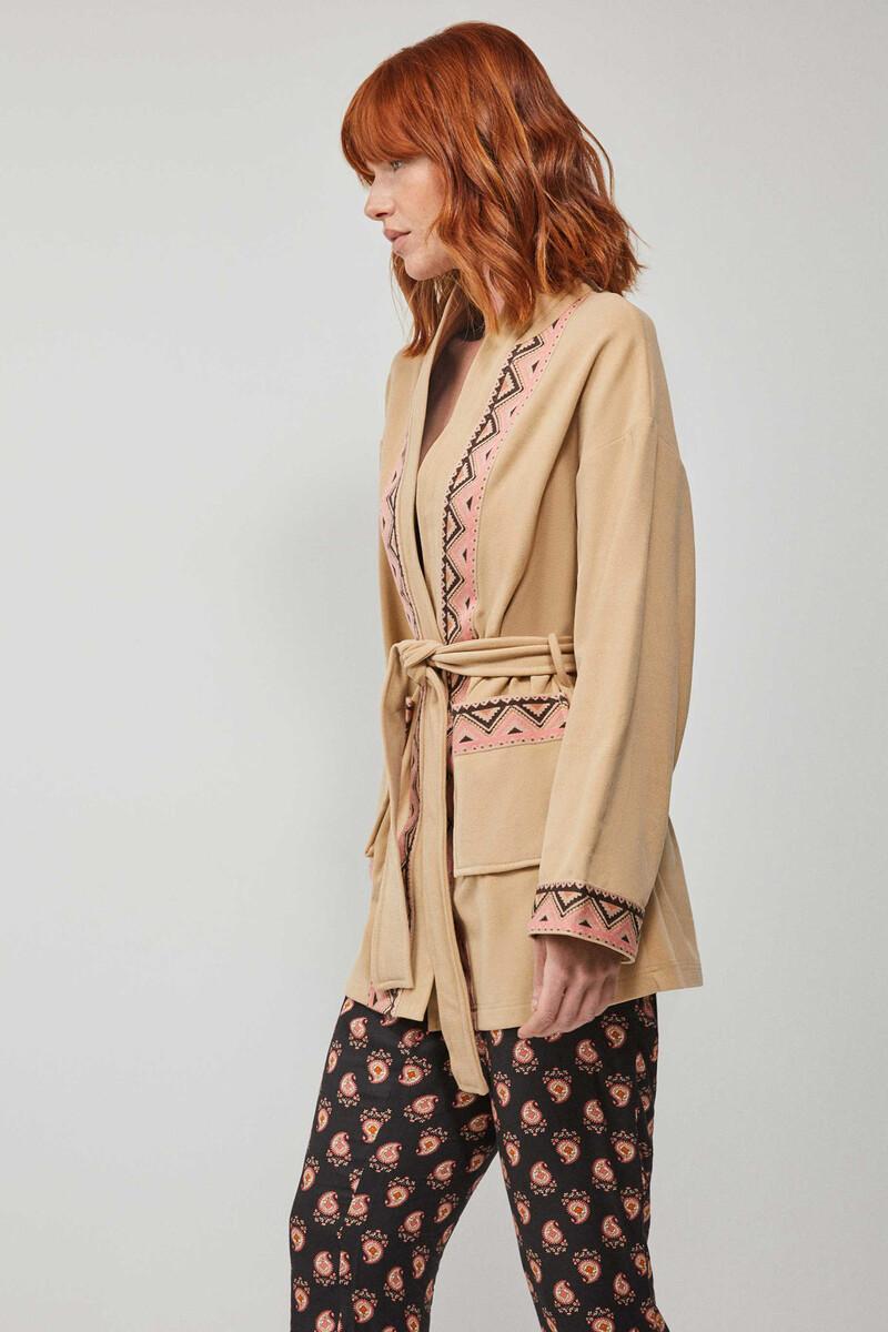 Women'secret Bata Polar Detalle étnico