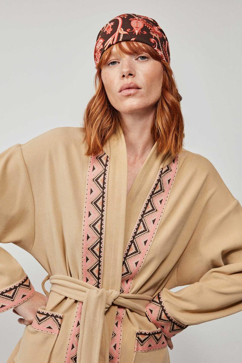 Women'secret Bata Polar Detalle étnico