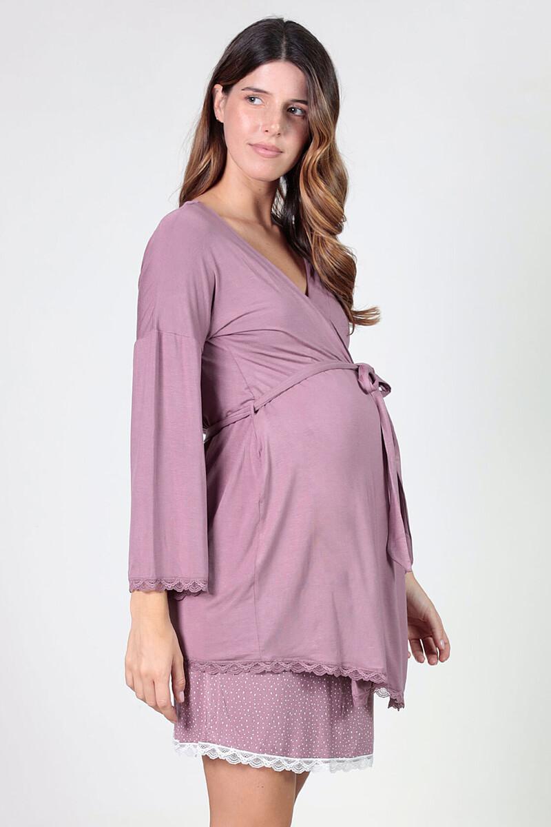 Women'secret Bata Premama Con Detalles De Blonda