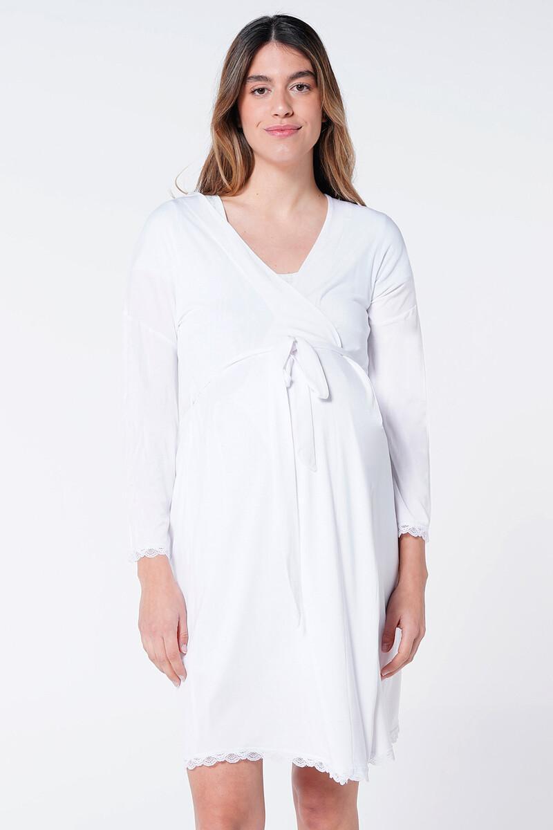 Women'secret Bata Premamá Con Encaje En El Bajo