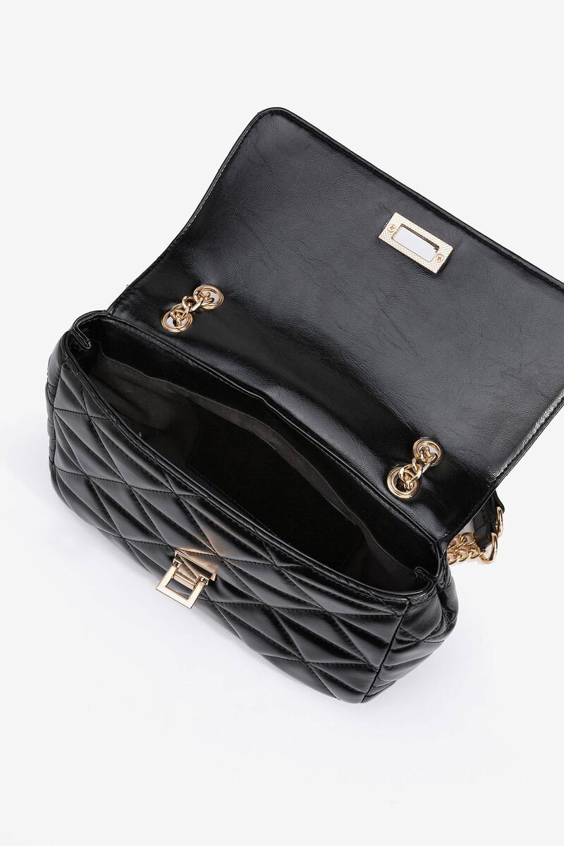 Women'secret Bolso Acolchado Efecto Charol