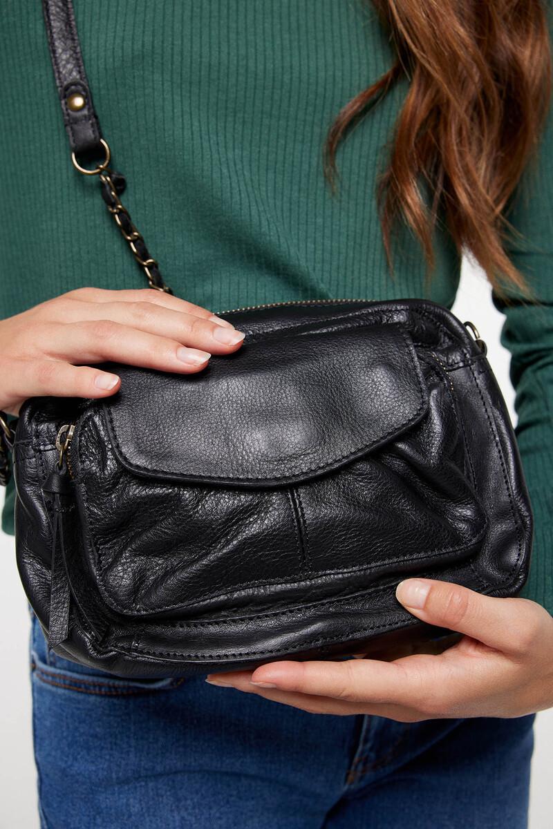 Women'secret Bolso Bandolera 100% Piel