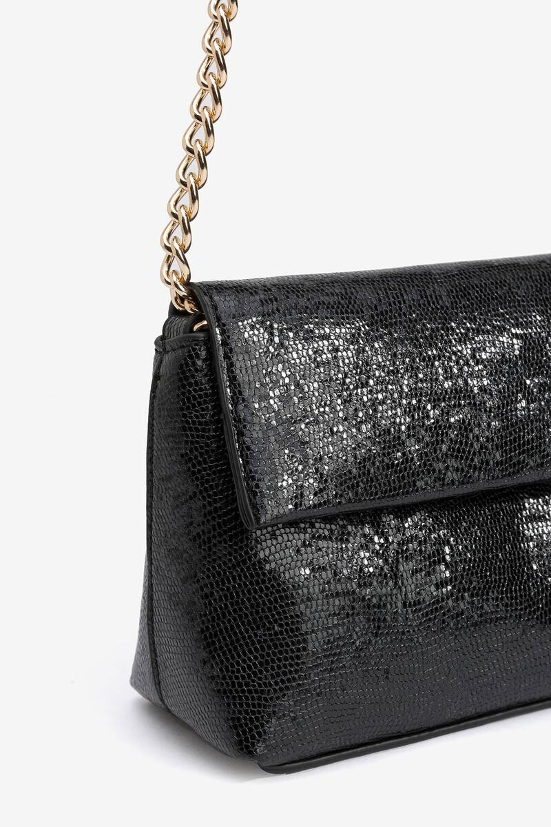 Women'secret Bolso De Fiesta Efecto Piel Charol