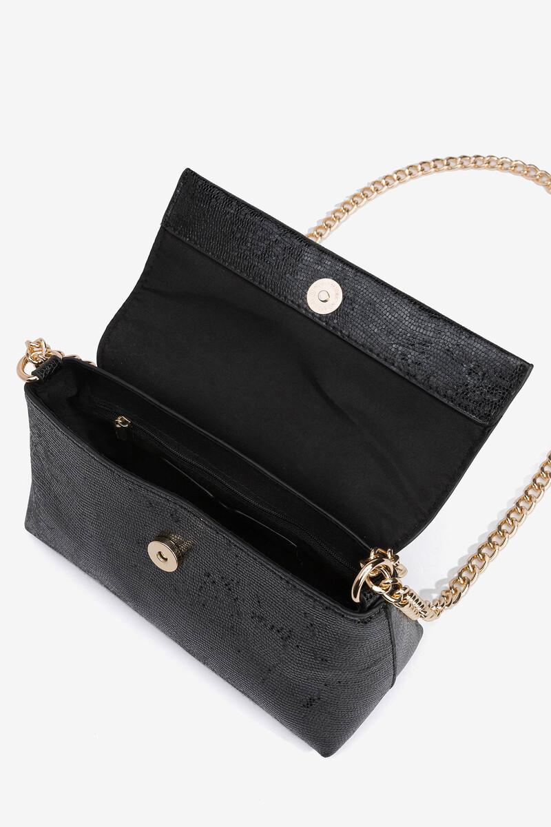 Women'secret Bolso De Fiesta Efecto Piel Charol