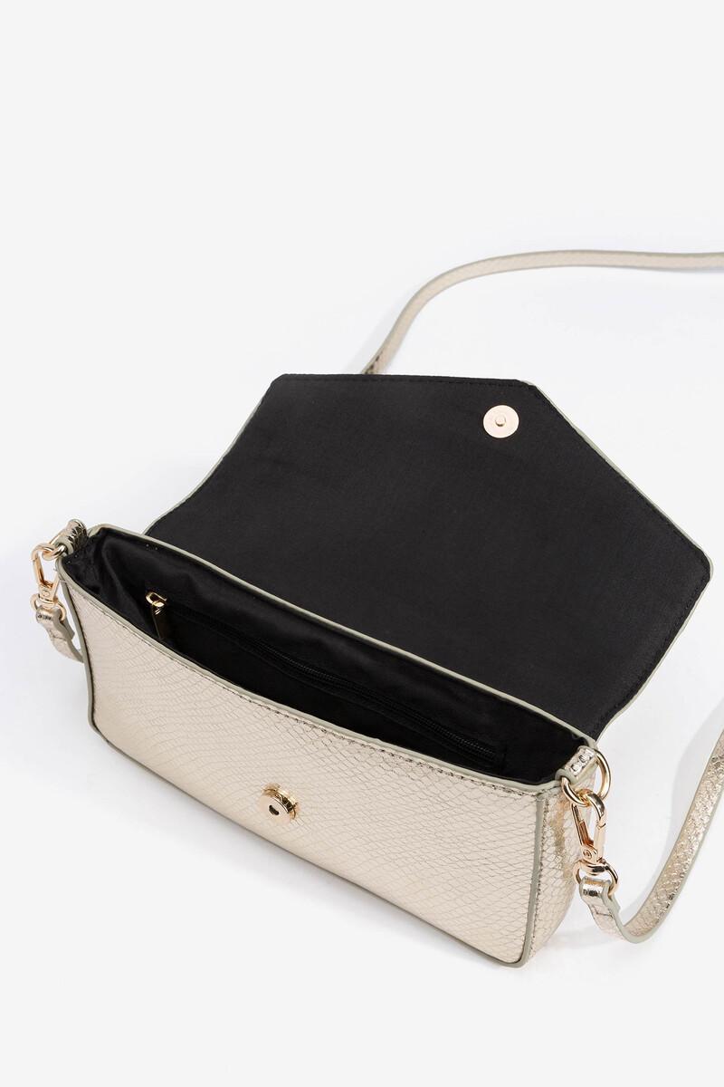 Women'secret Bolso De Fiesta Efecto Serpiente
