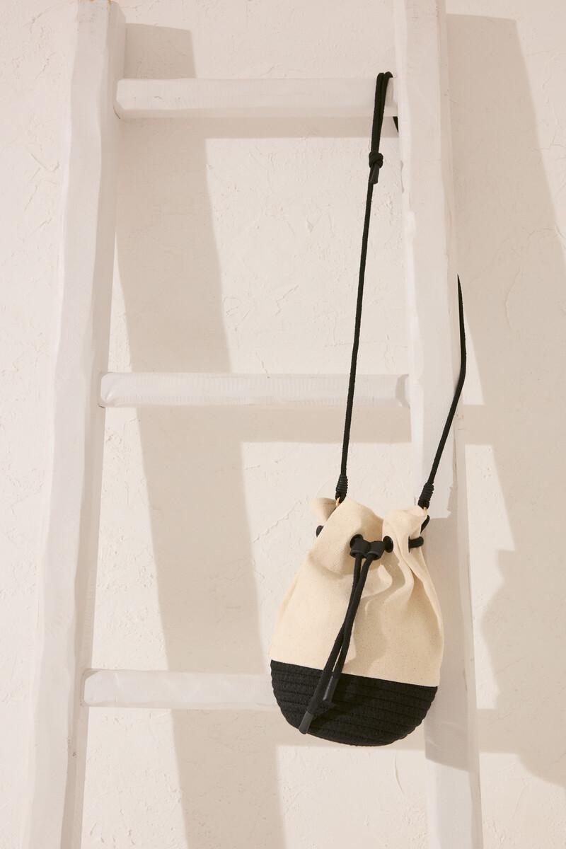 Women'secret Bolso Mediano Canva Y Cuerda