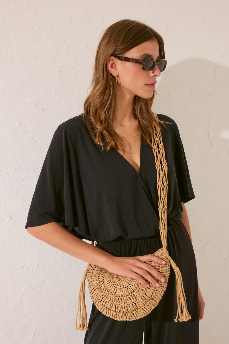 women'secret Bolso pequeño rafia