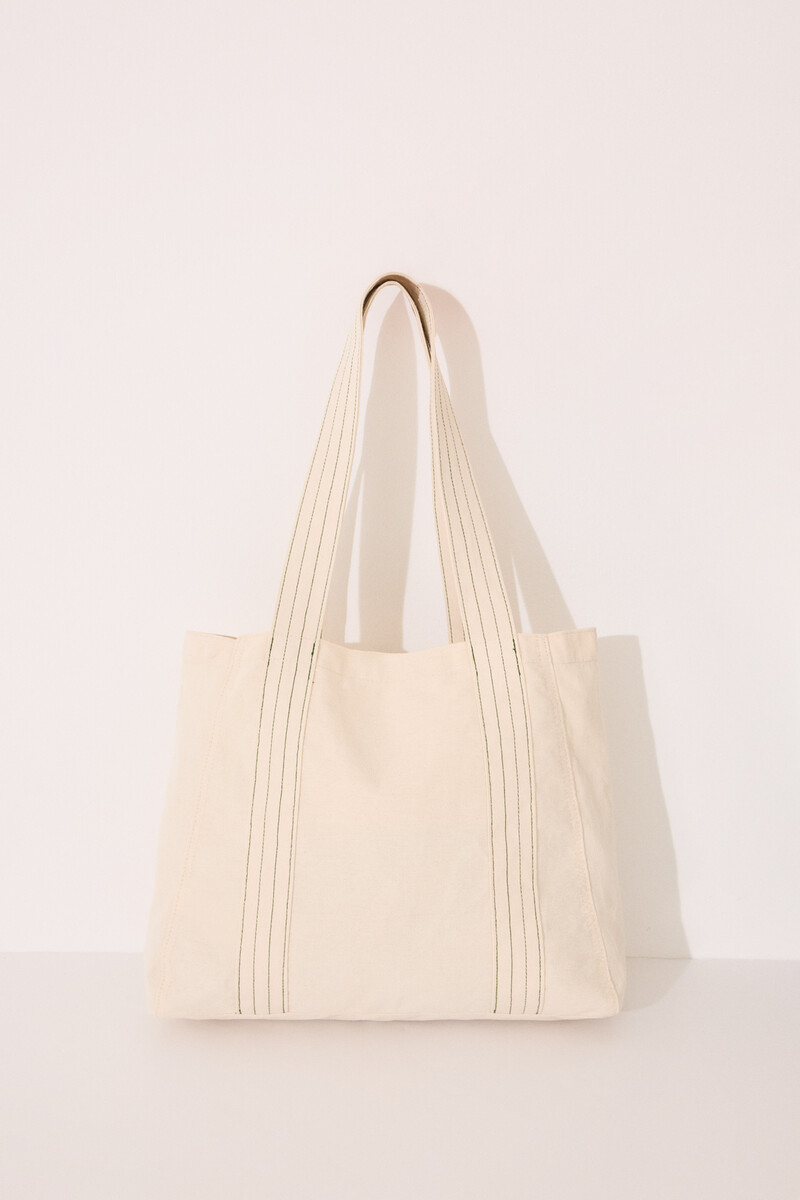 Women'secret Bolso Shoper Algodón Print Vegetales