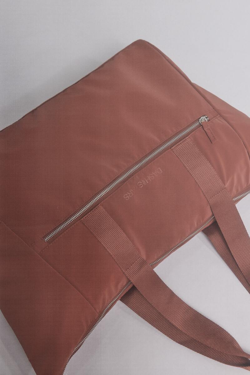 Women'secret Bolso Shopper Marrón Nylon