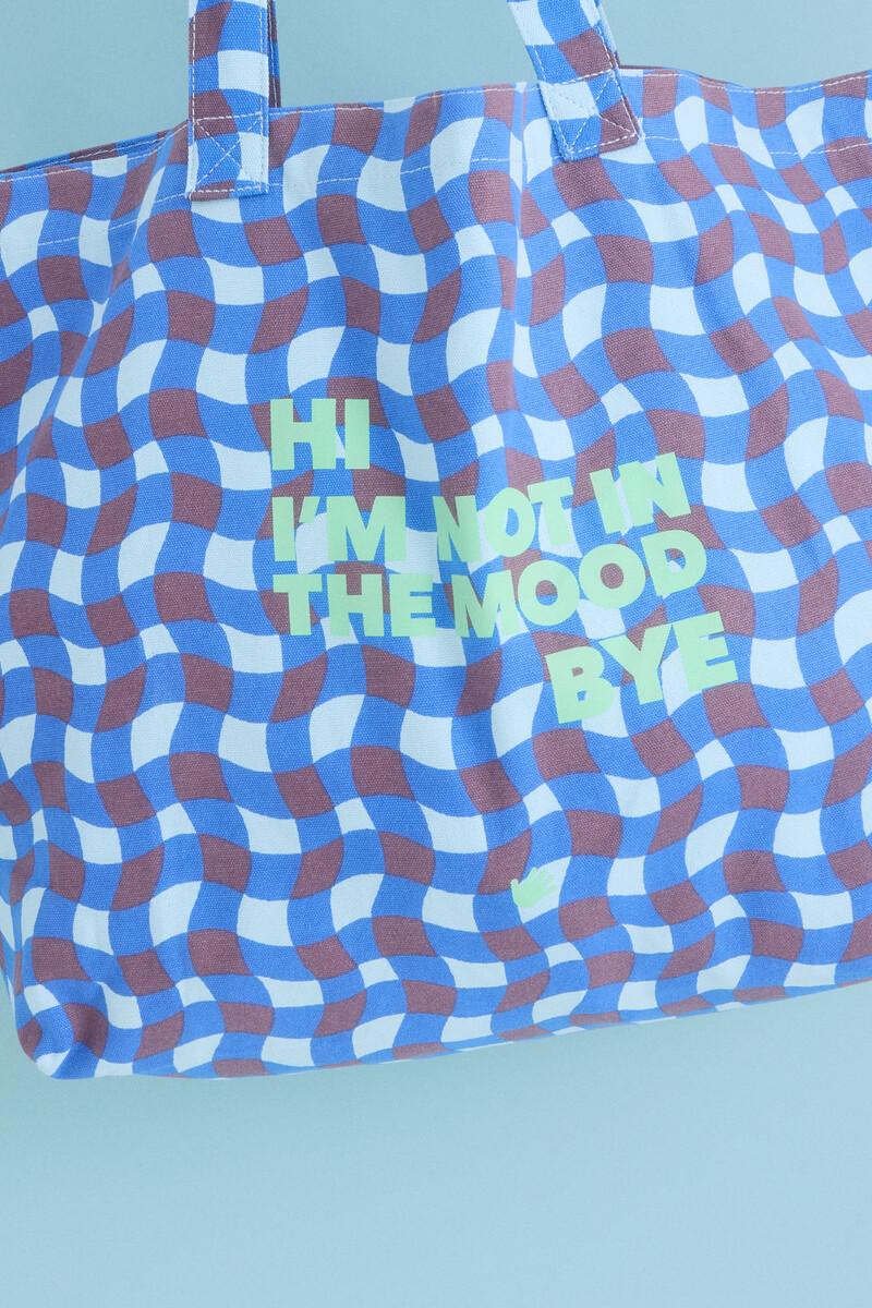 Women'secret Bolso Tote Estampado Azul