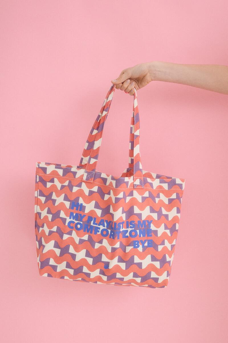 women'secret Bolso tote estampado rojo