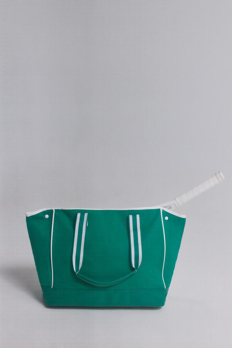 Women'secret Bolso Tote Pádel Verde
