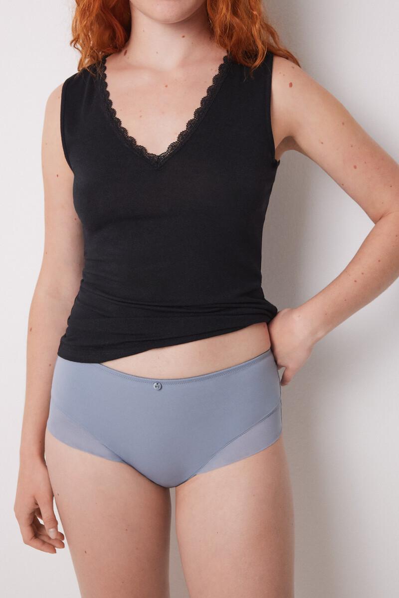 Women'secret Braga Alta Clásica Microfibra Azul