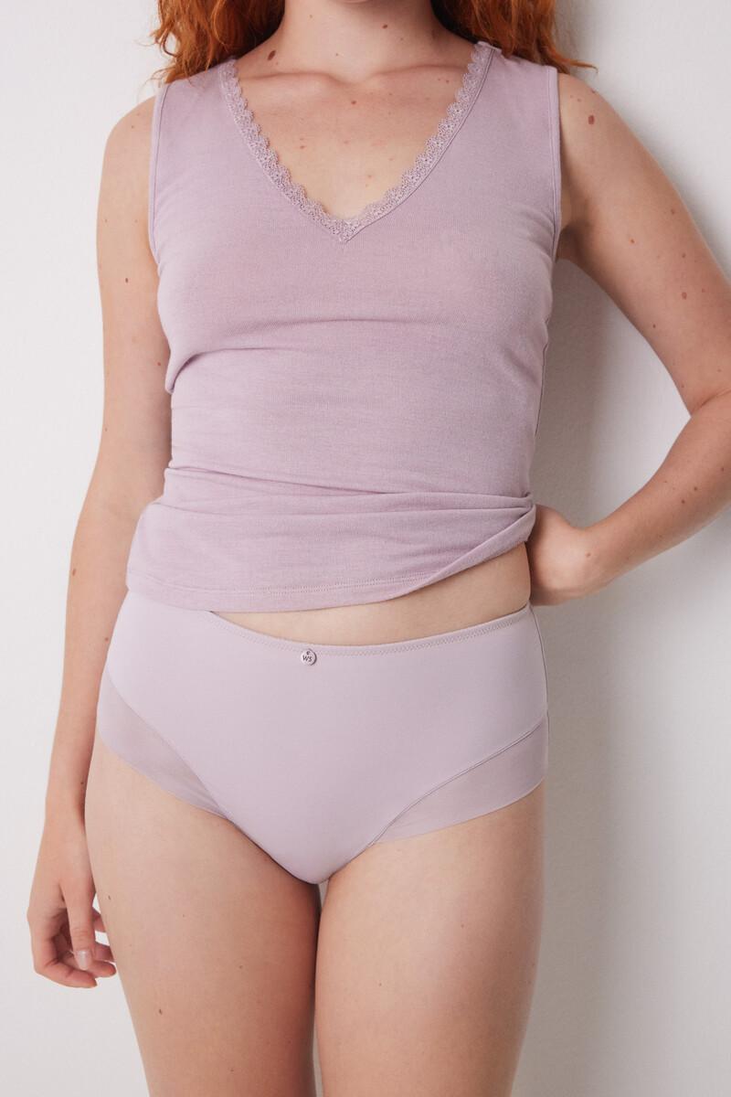 Women'secret Braga Alta Clásica Microfibra Lila