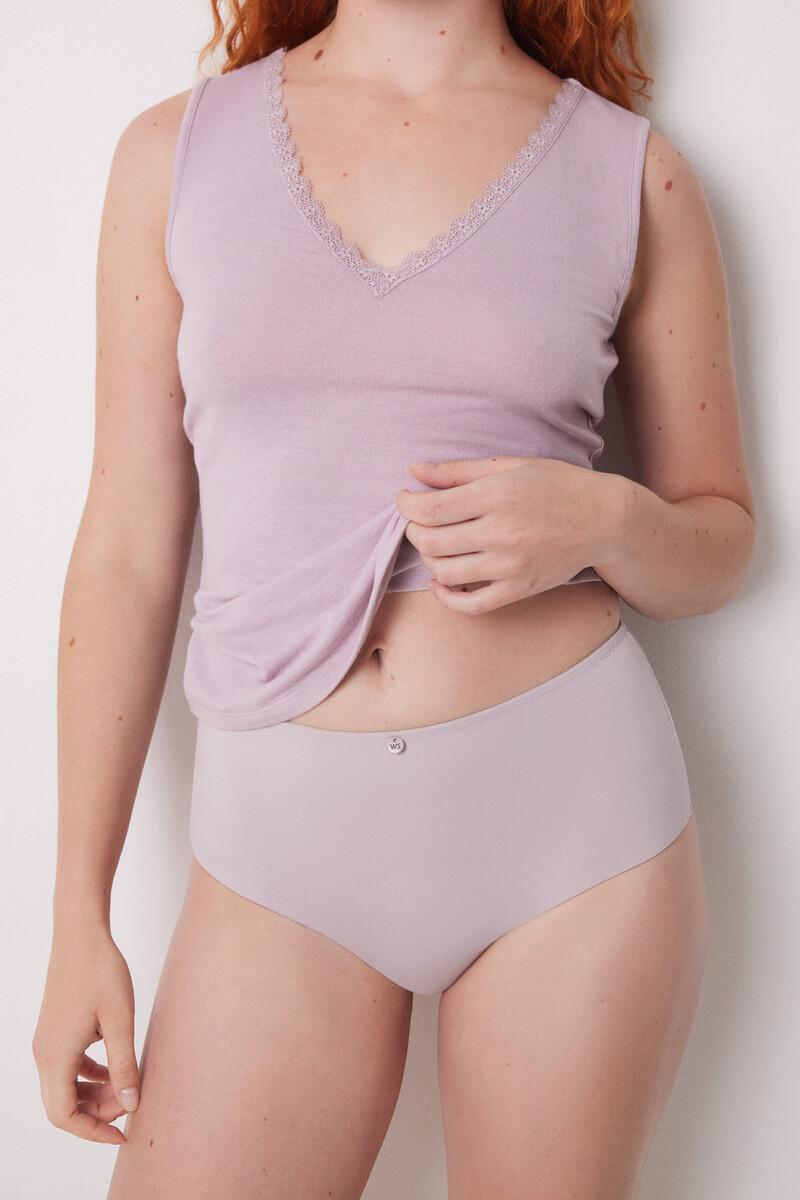 Women'secret Braga Alta Clásica Microfibra Lila