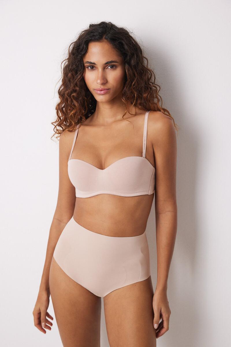 women'secret Braga alta reductor y push up nude