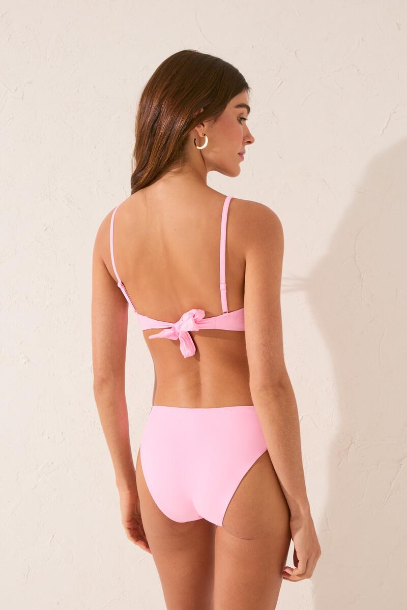 Women'secret Braga Bikini Clásica Frunce Rosa
