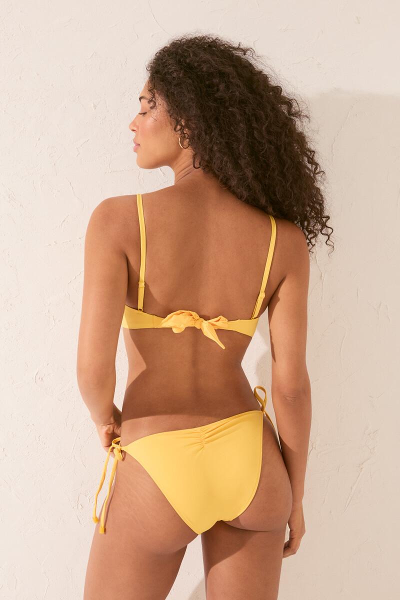 Women'secret Braga Bikini Clásica Tiras Amarilla