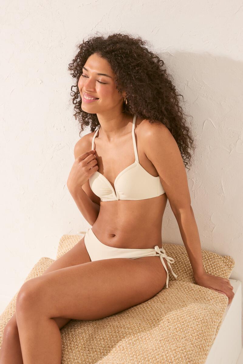 women'secret Braga bikini clásica tiras blanco