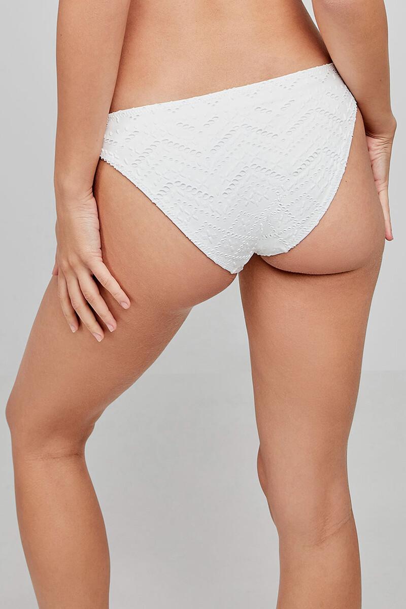 Women'secret Braga Bikini Tejido Troquelado Blanco