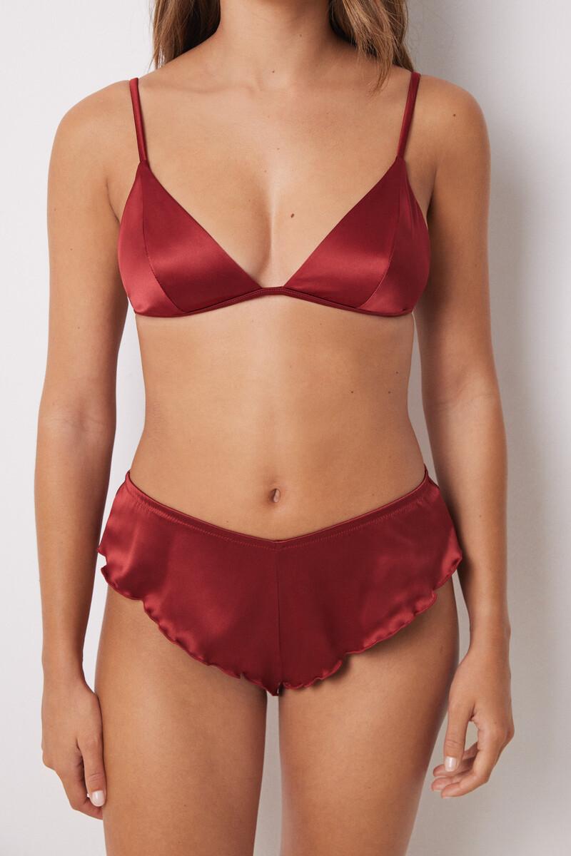 Women'secret Braga Bóxer Satinada Rojo