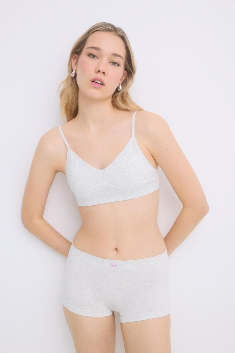 Women'secret Braga Bóxer Seamless Gris