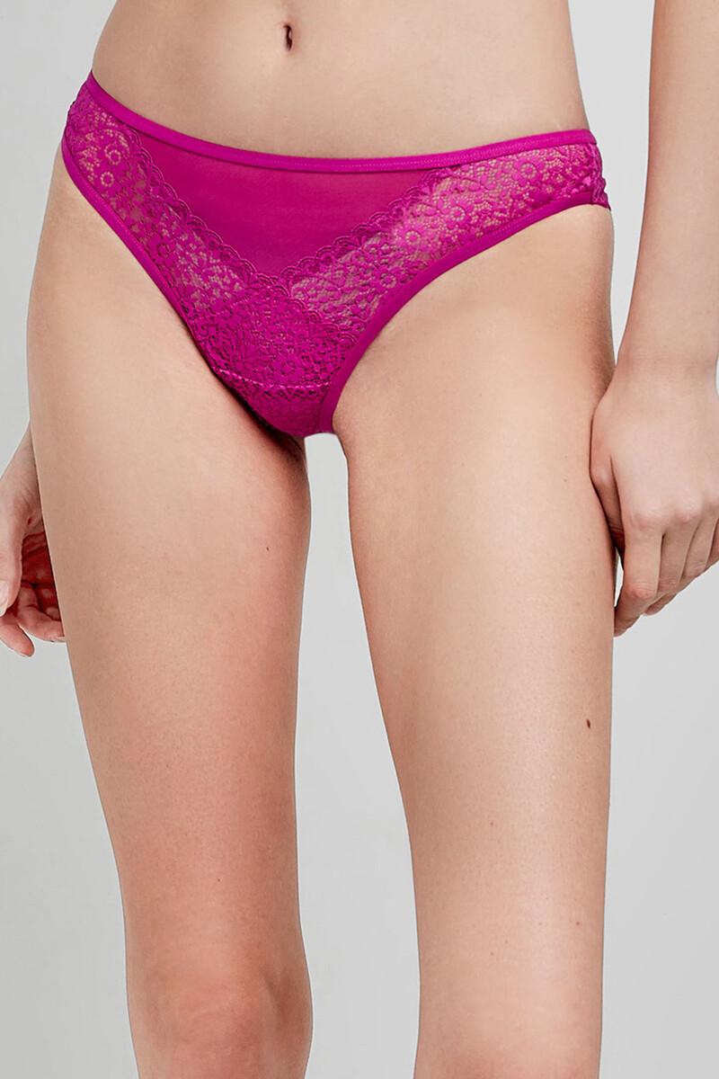Women'secret Braga Brasileña Encaje Morado