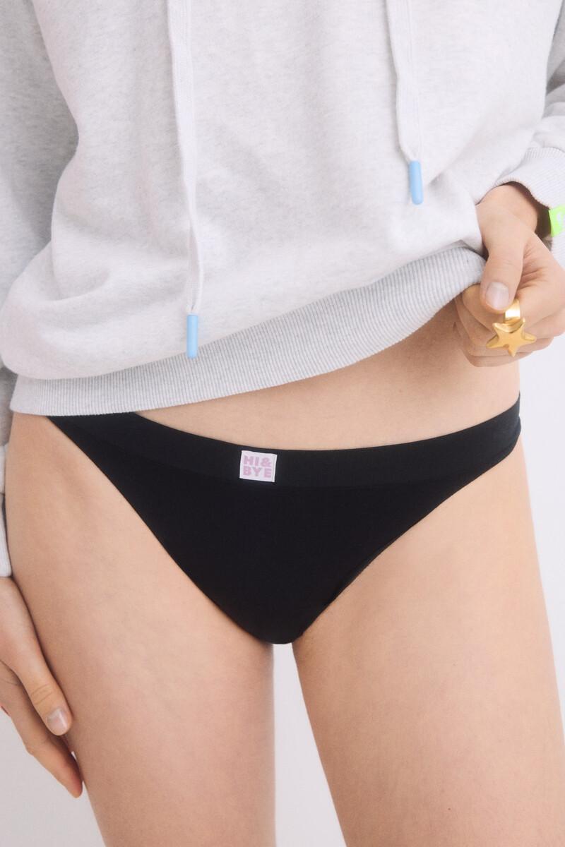 Women'secret Braga Brasileña Seamless Negro