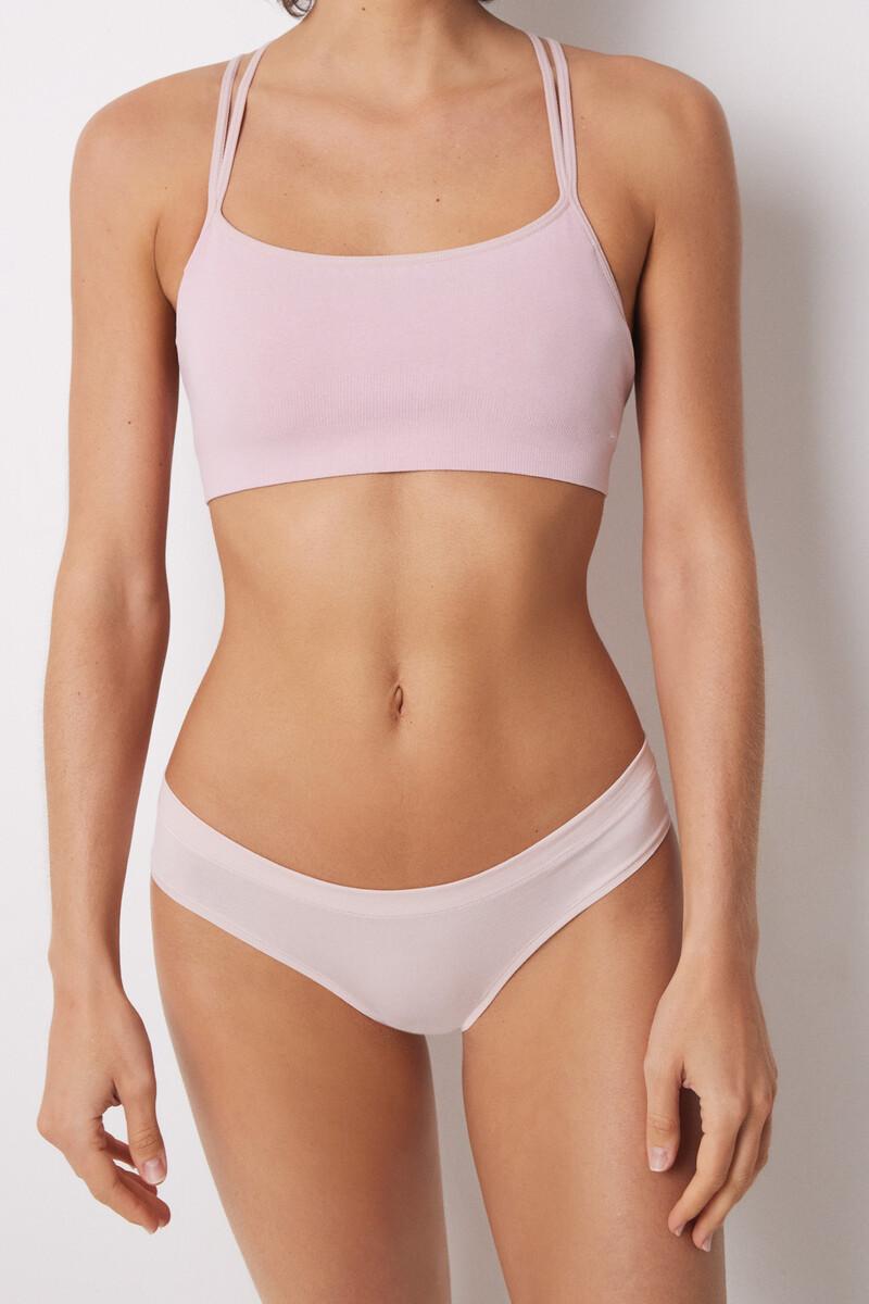 women'secret Braga clásica algodón rosa