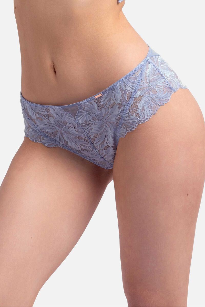 women'secret Braga clásica hipster encaje azul