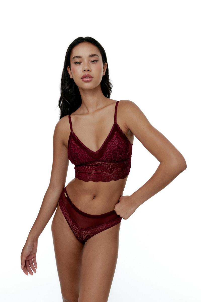 Women'secret Braga Clásica Stevie - Burgundy