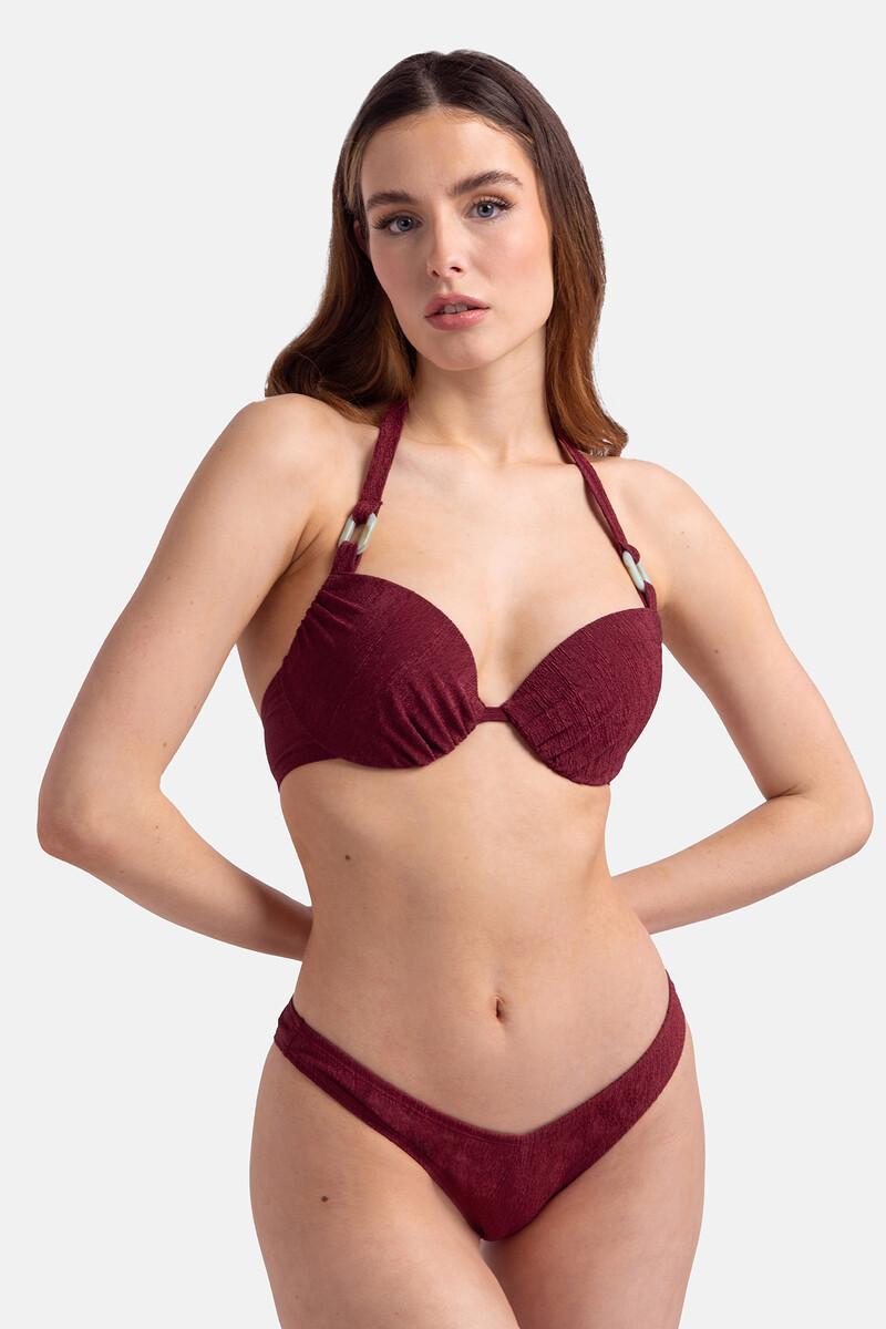 women'secret Braga de bikini brasileña roja