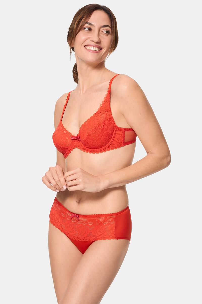 women'secret Braga midi de encaje y microfibra