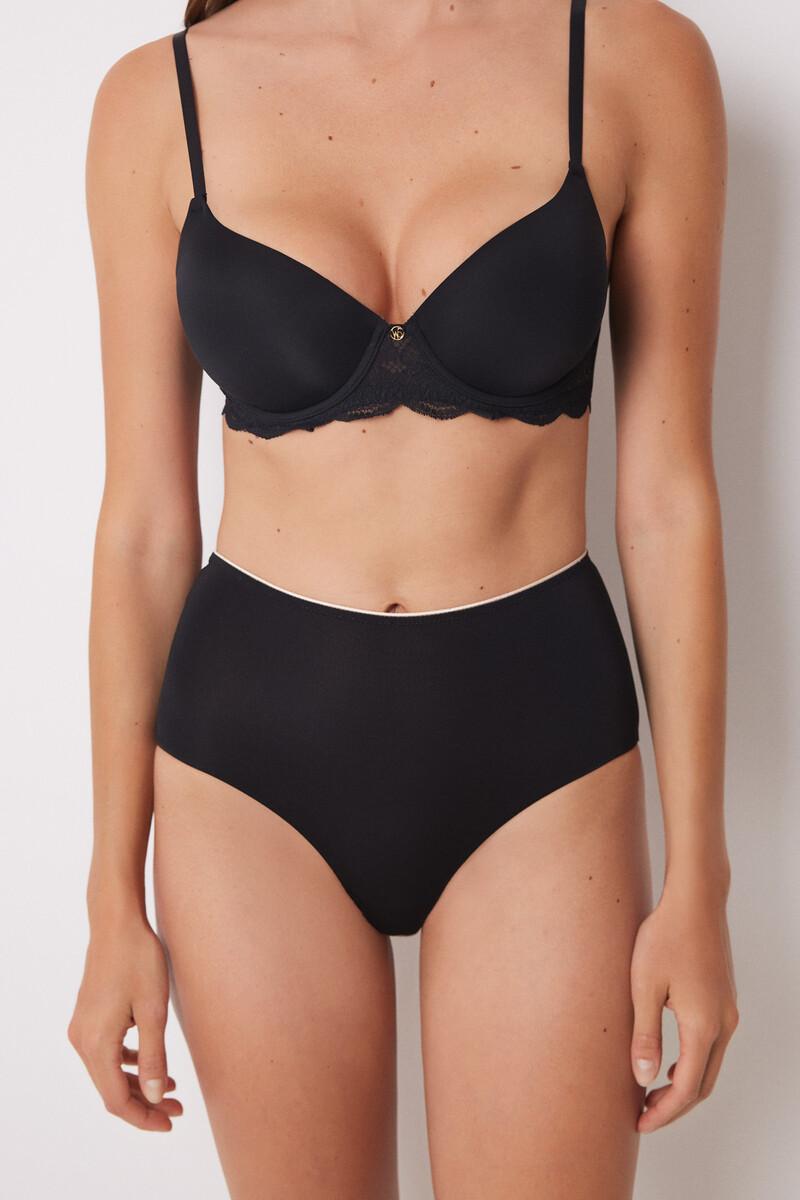 Women'secret Braga Reductora Alta Negra