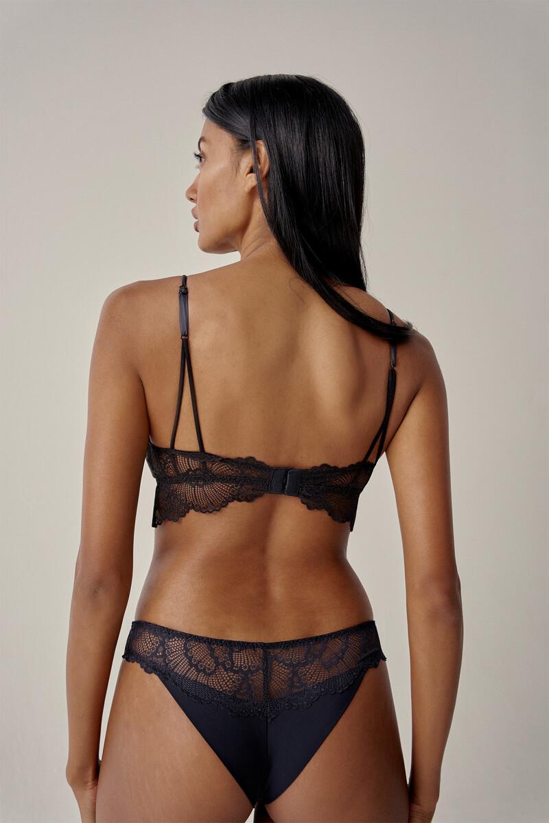 Women'secret Braguita Brasileña Maze - Black