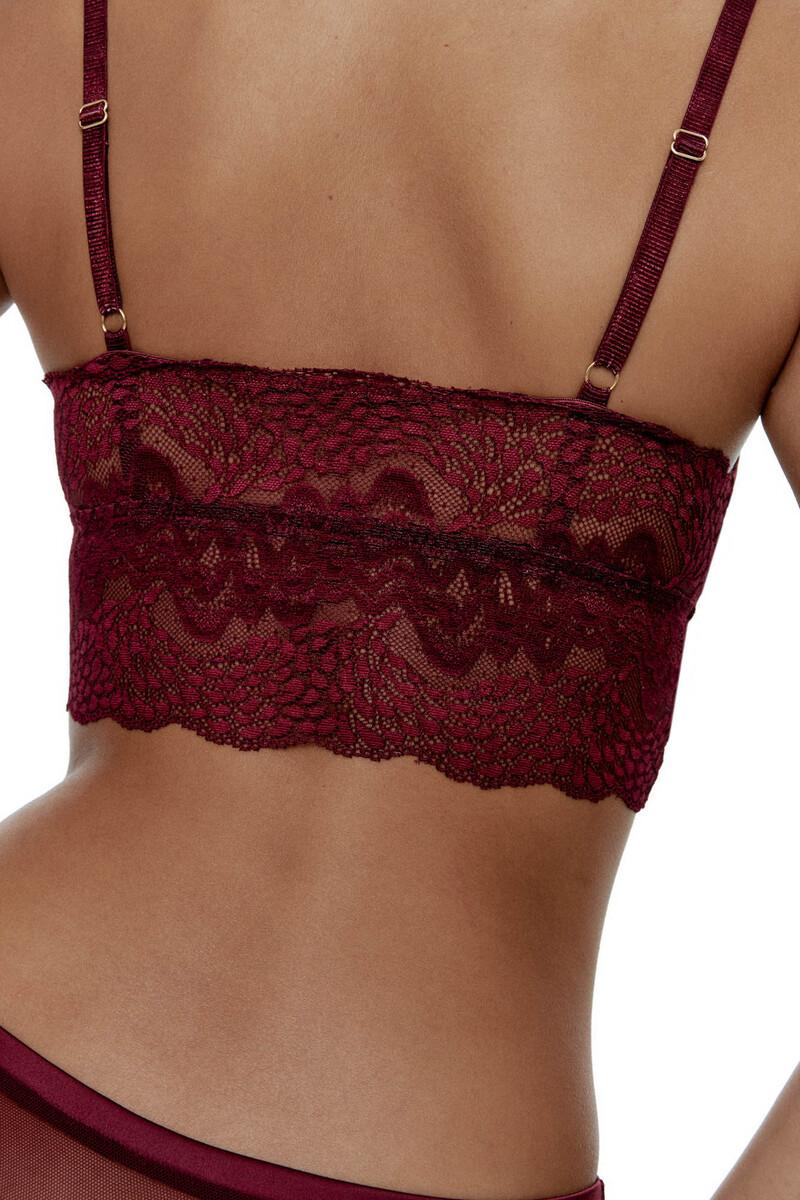 Women'secret Bralette Crop Top Stevie - Burgundy