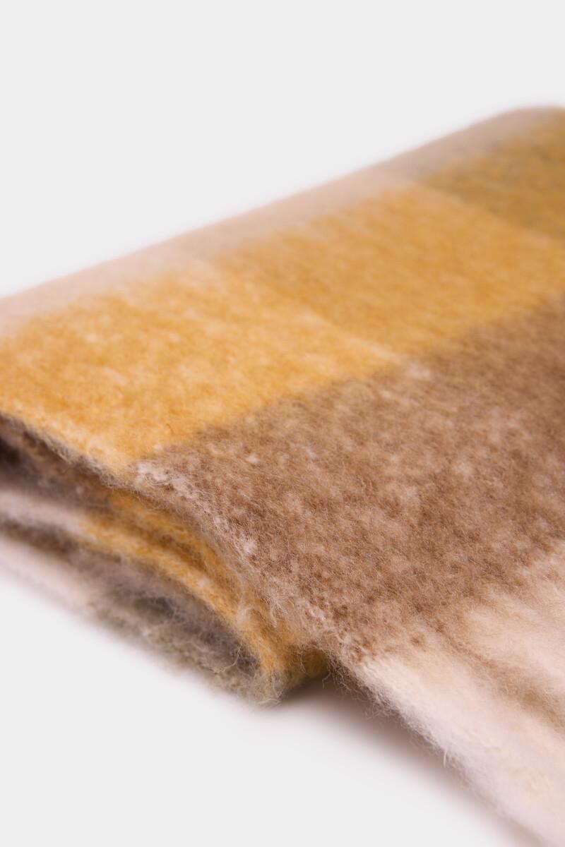 Women'secret Bufanda Cuadros Mostaza