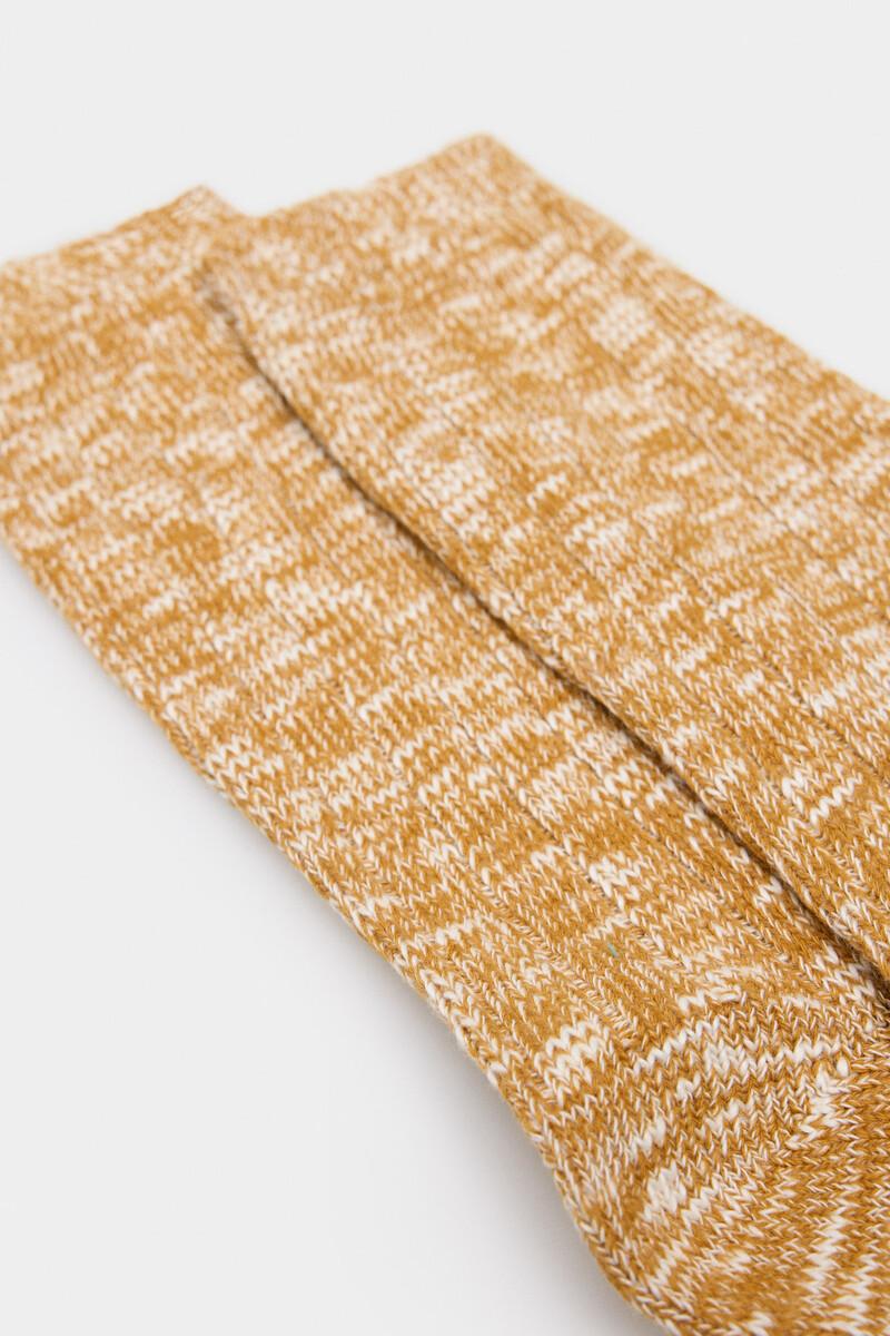 Women'secret Calcetín Algodón Bicolor Textura