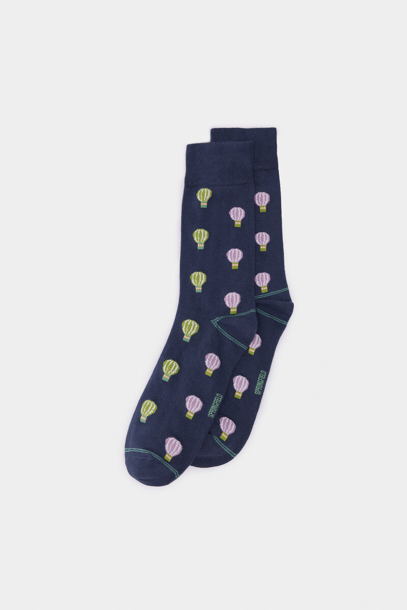 women'secret Calcetín jacquard globos