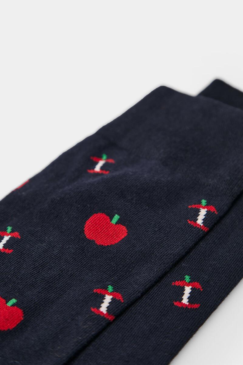 Women'secret Calcetín Jacquard Manzanas
