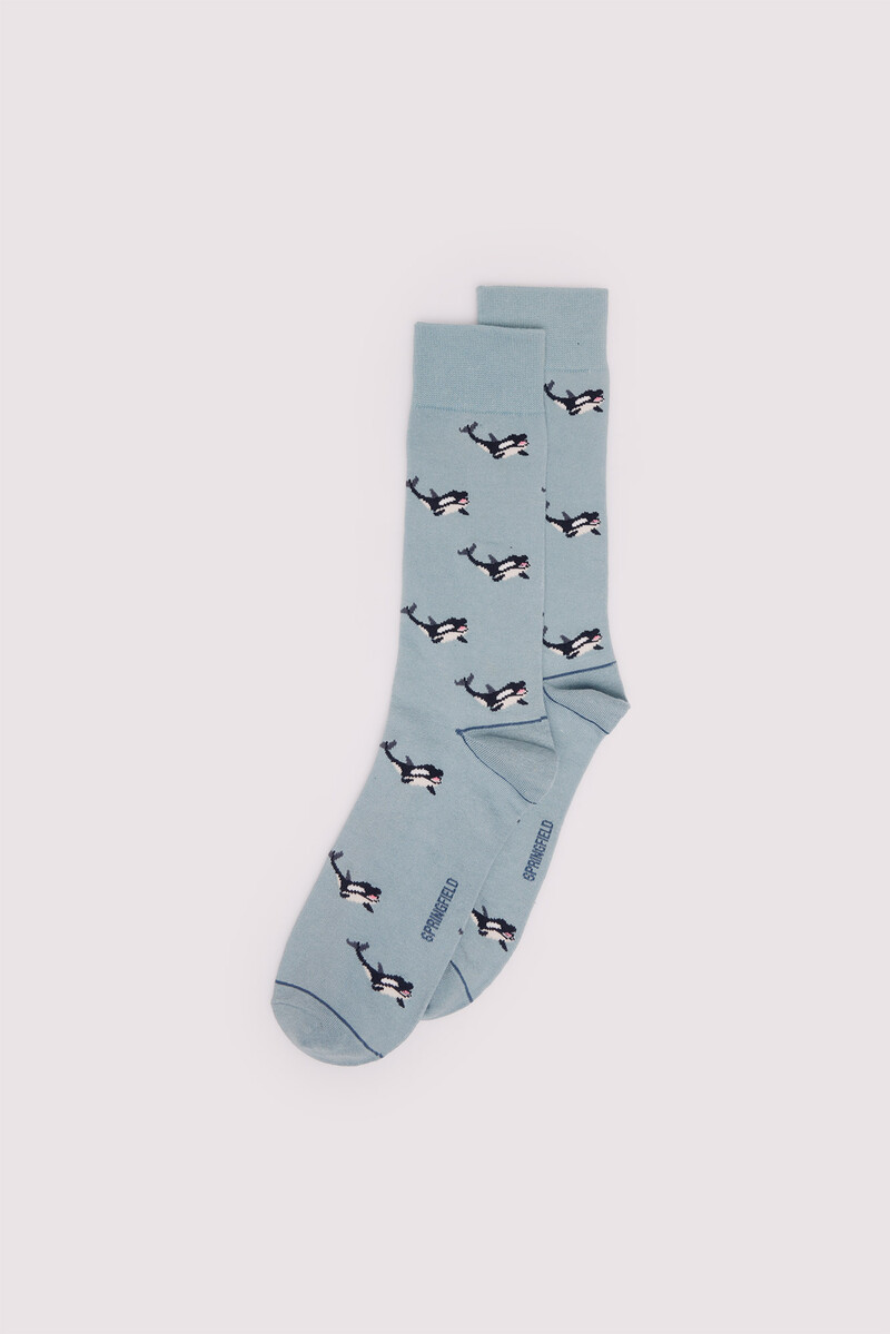 women'secret Calcetín jacquard orcas