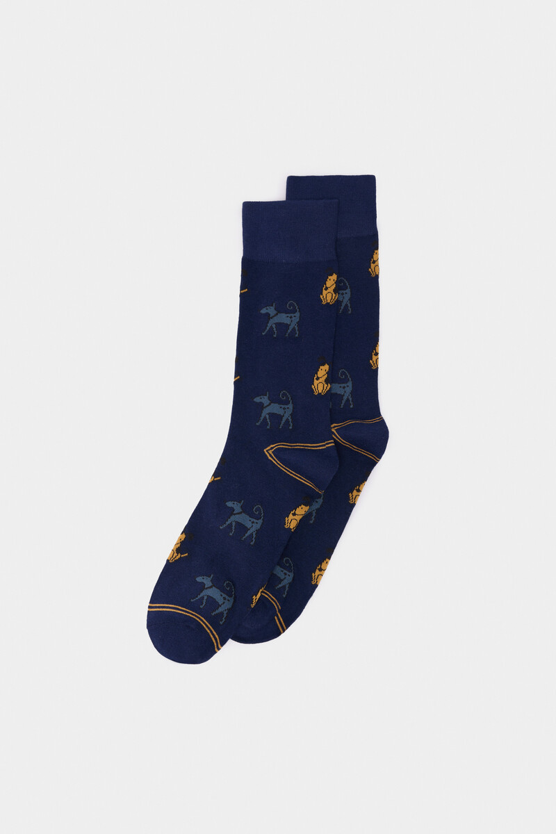 women'secret Calcetín jacquard perros