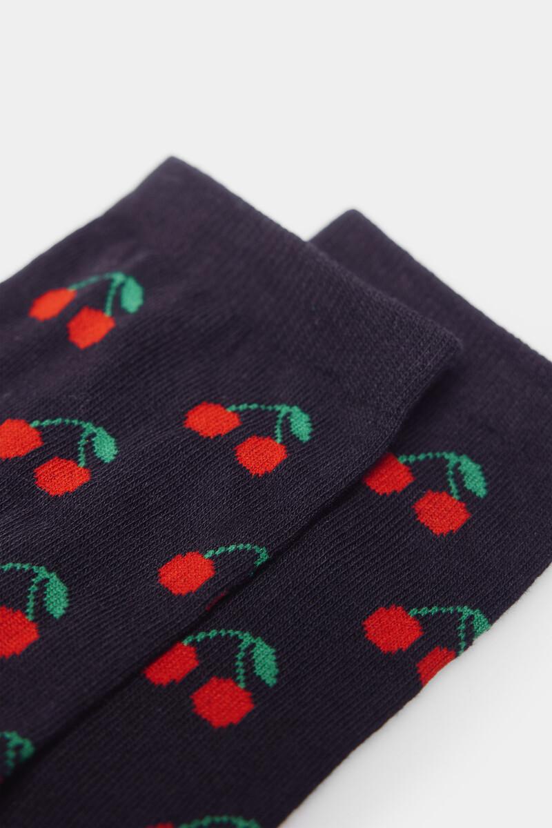 Women'secret Calcetín Largo Cerezas