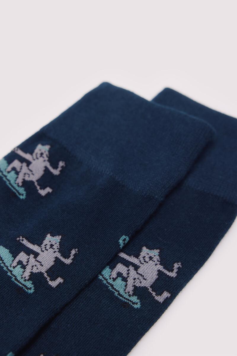 Women'secret Calcetín Largo Jacquard Perros