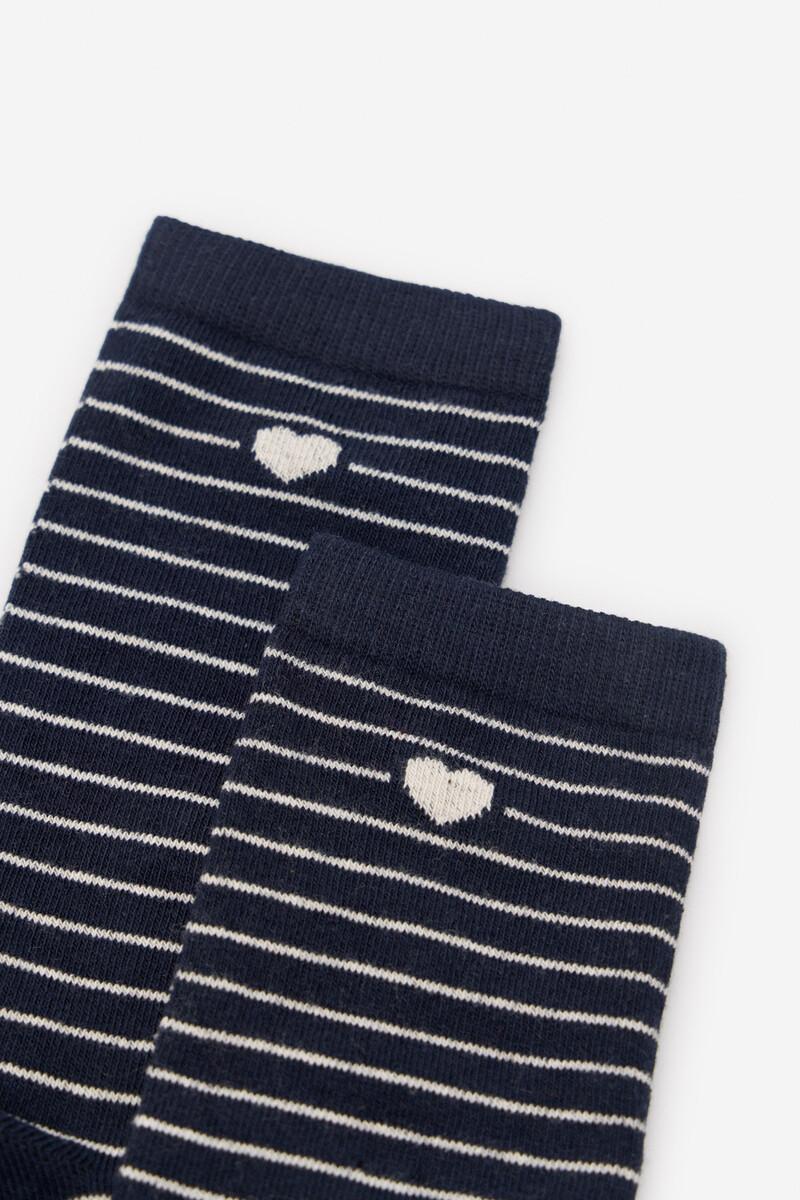 Women'secret Calcetín Largo Marinero Corazón